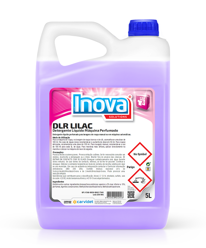 [CARV008196-DGI4416] DLR LILAC, 5 litros: Detergente liquido perfumado máquina de lavar roupa I INOVA