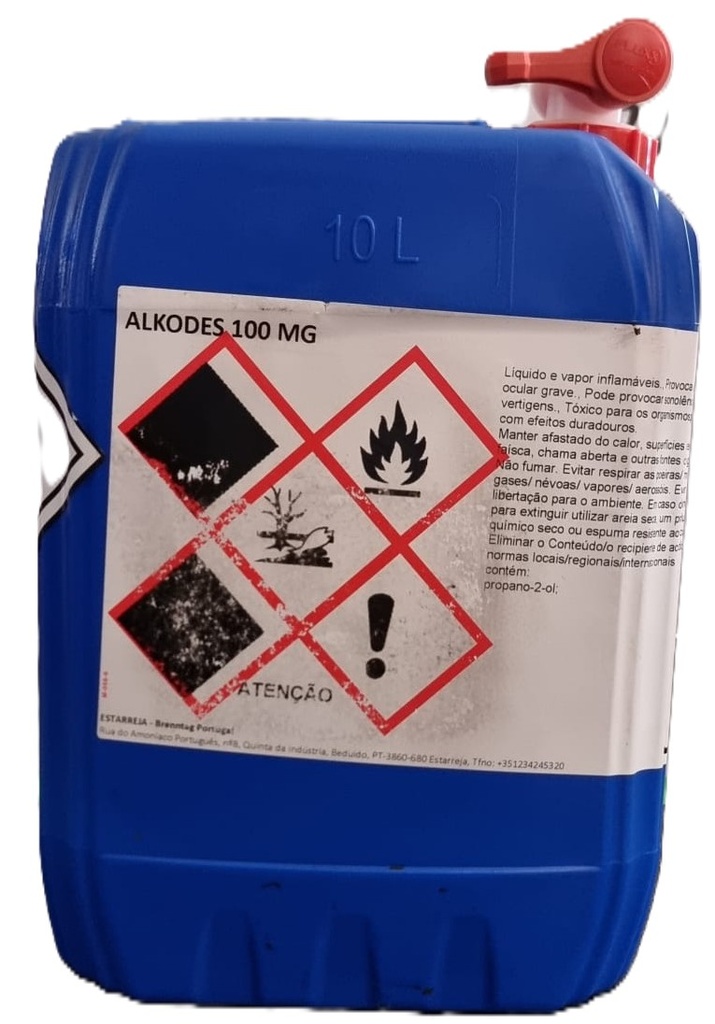 [BREN008228] ALKODES 100 MG, 9,5 kg: Gel desinfetante para mãos sem enxaguamento (Biocida TP1) I BRENNTAG
