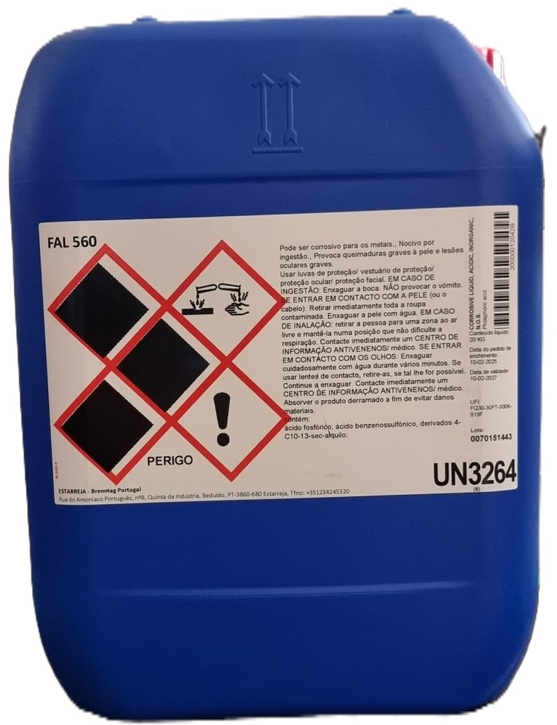 [BREN008236] EQ-ACID NE, 22 kg: Detergente não espumante para desincrustação ácida na indústria alimentar I BRENNTAG (cópia)
