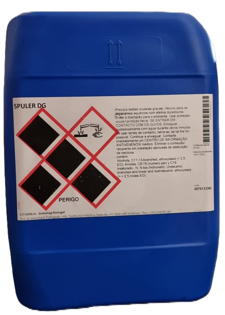 [BREN008243] SPULER DG, 20 kg: Detergente manual de louça sem odor acrescentado I BRENNTAG