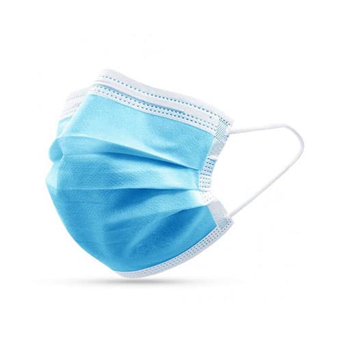[CON000020] 'Máscaras de proteção tipo cirurgicas. Azul c/ 3 capas Tipo II (Caixa de 50 unidades)