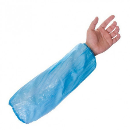 [CON000050] Manguito poliletano azul (caixa 20 x 100 uni) (pack de 100 uni)