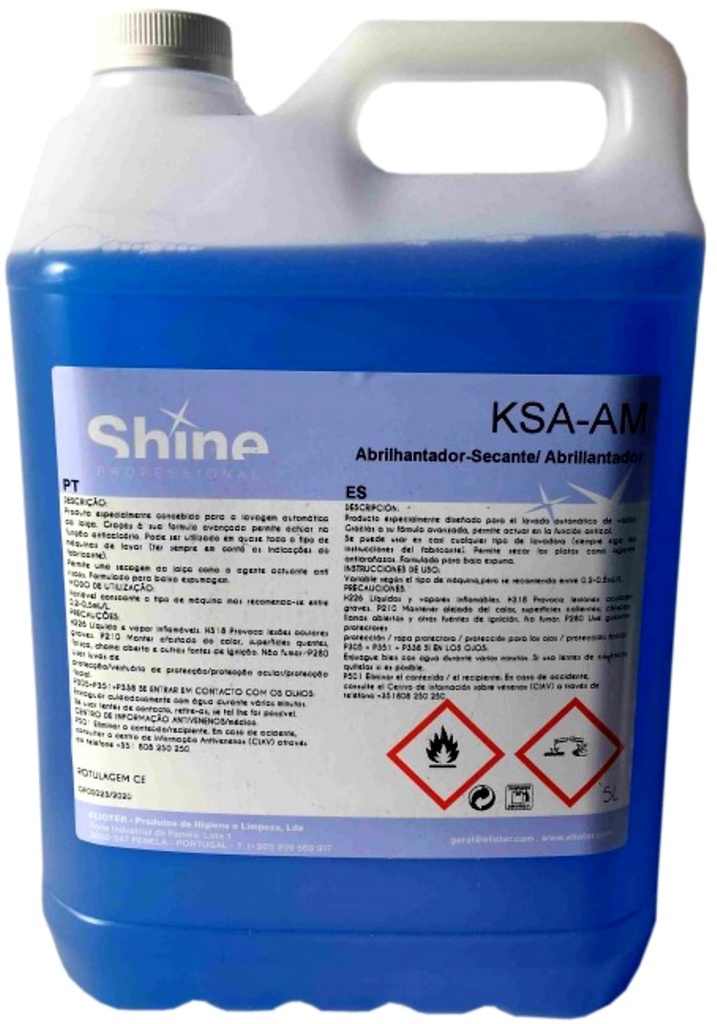 [SHI000580-P762] KSA AM I Dry Dish, 5 litros: Secante abrilhantador de loiça - Águas médias