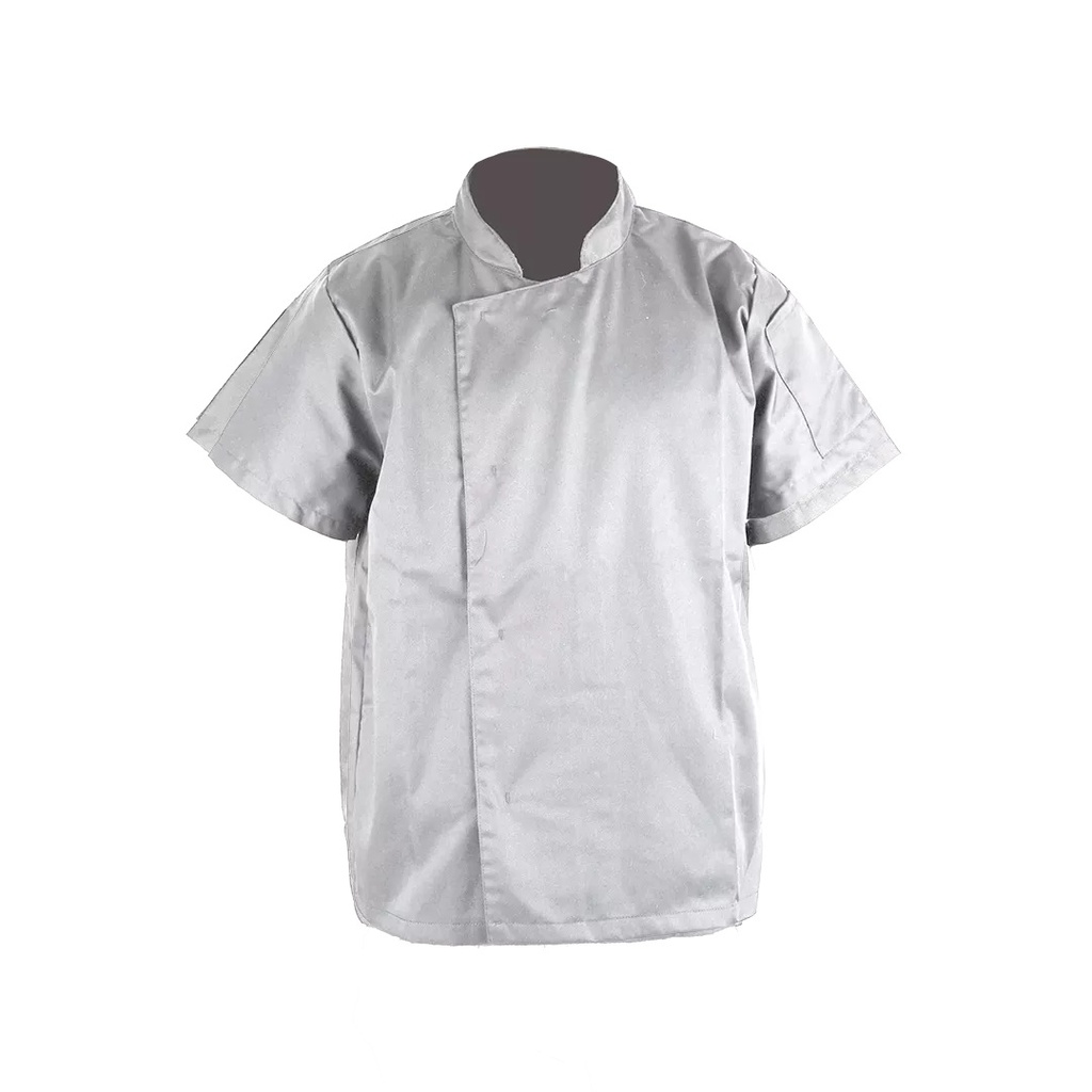 [BELC008753-JLC06] JALECA I manga curta I molas ocultas I modelo masculino I JLC-06 (Branco, S)