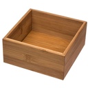 Caixa organizadora em bambu 7x15x15cm
