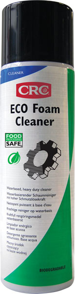 [CRC008909-1030086] Eco Foam Cleaner 500Ml: Espuma de limpeza multiusos à base de água para utilização em superfícies verticais, duras e como produto de limpeza pós manutenção I CRC