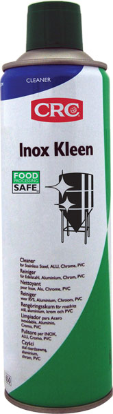 [CRC008912-1030406] Inox Clean, 500 ml: Produto limpeza em espuma à base de água para desengorduramento e limpeza  de superfícies metálicas brilhantes I CRC