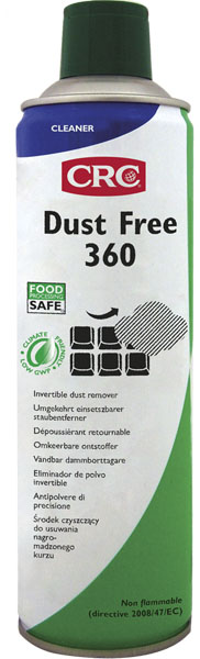 [CRC008926-1032381] Dust Free 360 250 Ml: Removedor de pó não inflamável d de alta pressão invertível I CRC