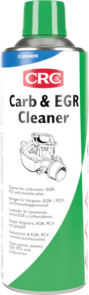 Carb & Egr Cleaner 500Ml: Mistura de solventes para remover carbono, resina, depósitos de gás e contaminação geral dos carburadores, EGR, PCV e válvulas de aceleração em motores de combustão I crc