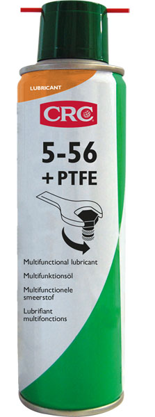 [CRC008945-1032539] 5-56 + PTFE, 500 ml: Spray de manutenção multiusos para utilização em aplicações de manutenção exigentes e profissionais I CRC