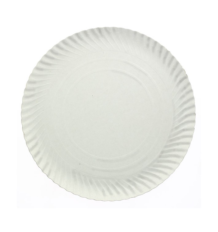 [SHI000580-P818] Prato em cartão branco, 550 gramas, n° 6G 30cm, pack 100 unidades (Preço unitário)