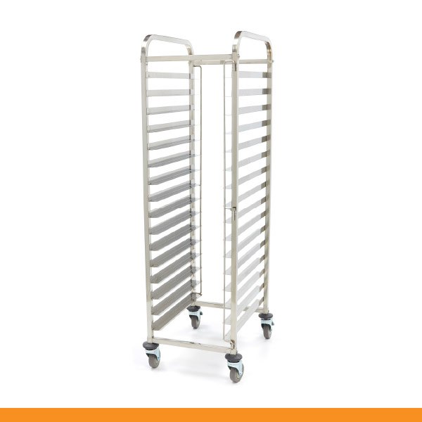 [ACTI009083] Carro de transporte de tabuleiros em inox I 16 tabuleiros GN 1/1 (cópia)