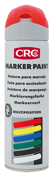 [CRC009217-1030028] Marker Paint Vermelho 500ml: Tinta de marcação à base de resinas acrílicas I CRC