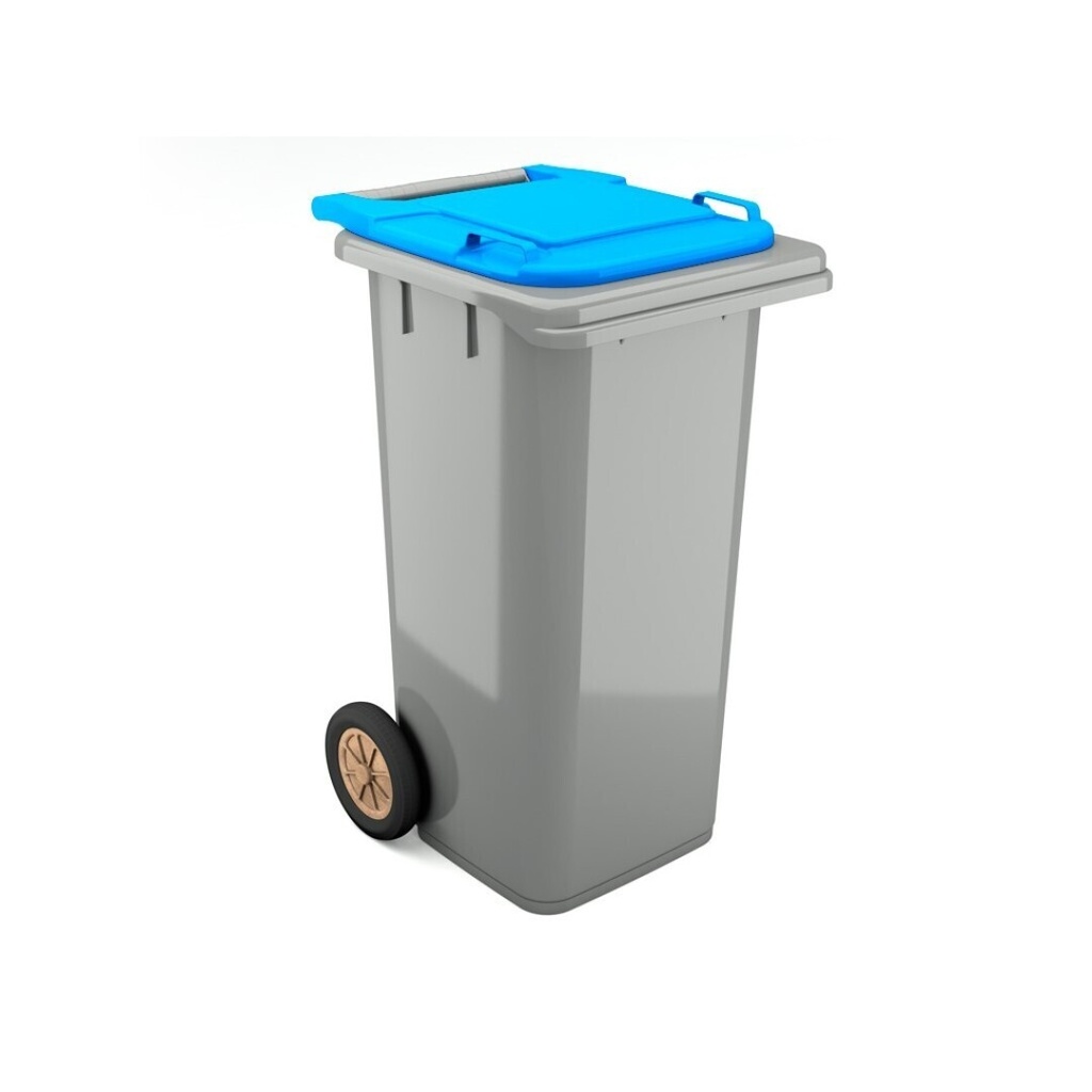[PRAC009243-02040503] Contentor BIOLOGIC com rodas I tampa cinza e fundo cinza I 555x460x900mm I 120 litros (cópia)