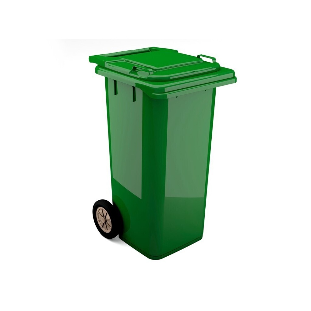 [PRAC009250-2040616] Contentor BIOLOGIC com rodas I tampa verde e fundo verde I 555x460x900mm I 120 litros