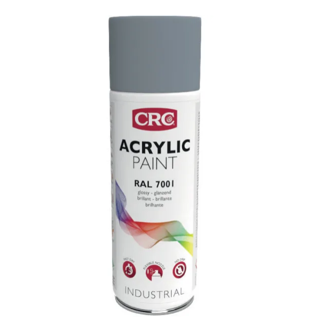 [CRC009348-1030211] Marker Paint 7001 Cinza, 400ml: Tinta que protege as superfícies e dá uma cor intensa I CRC