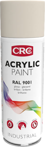 [CRC009359-1031313] Marker Paint 9001 Creme 400ml: Tinta que protege a superfície e dá uma cor intensa I CRC