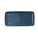Travessa em cerâmica GRÉS Azul , 28x14 cm I Linha IKONIC I Caixa de 4 unidades I BIDASOA