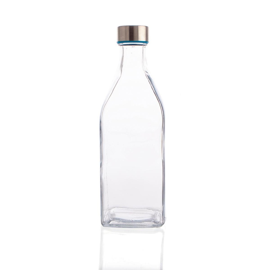 [ADIB009381-7522036] Garrafa de vidro transparente com tampa, 1 litro I modelo HABITAT I QUID