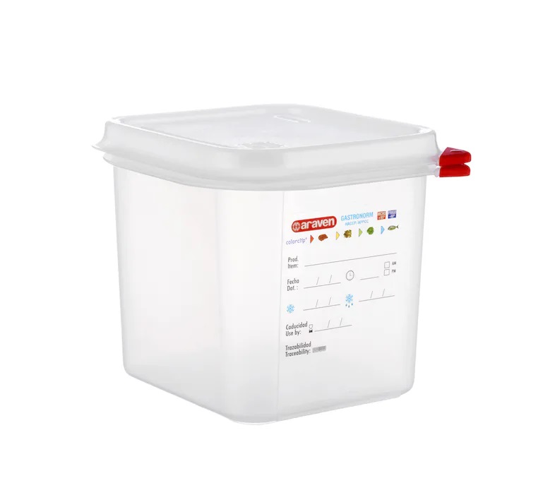 [ARAV009647-03025] Caixa Hermética Polipropileno 1/6, 176mm x 162mm x 150mm, 2,6 litros ARAVEN