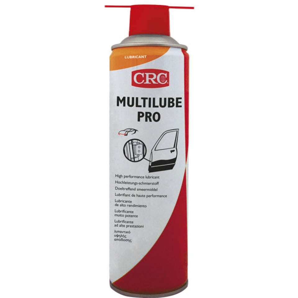 [CRC009678-1031711] Multilube PRO, 500 ml: Spray adesivo multiuso. Alta penetração. Cor azul translúcida para fácil detecção. Resistente a temperaturas de até +200 °C I CRC